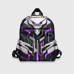 Детский рюкзак Кибер Броня Фиолетовая, цвет: 3D-принт