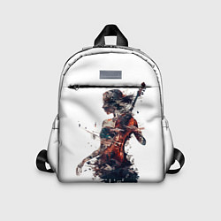 Детский рюкзак Девушка со скрипкой абстракция