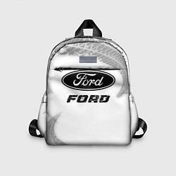 Детский рюкзак Ford speed на светлом фоне со следами шин