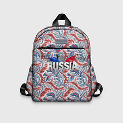 Детский рюкзак Happy Russia волнистые узоры, цвет: 3D-принт