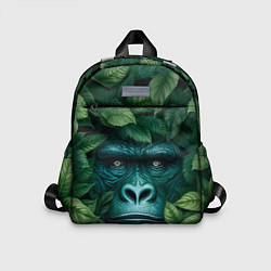 Детский рюкзак Горилла в кустах джунгли