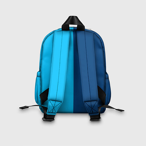 Детский рюкзак Двуцветный синий / 3D-принт – фото 2