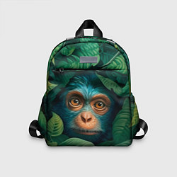 Детский рюкзак Обезьяна в кустах, цвет: 3D-принт