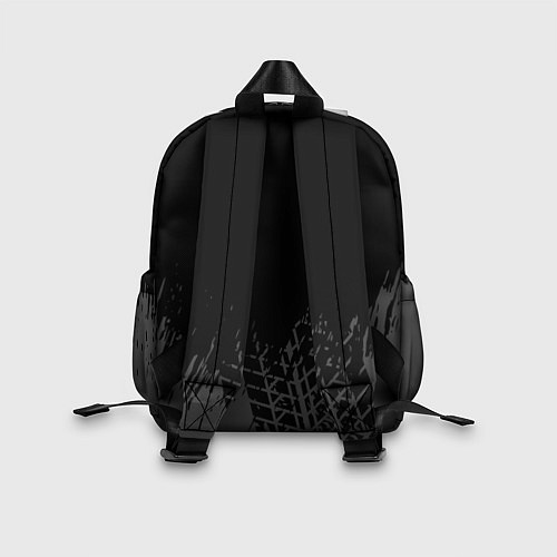 Детский рюкзак Suzuki speed на темном фоне со следами шин: символ / 3D-принт – фото 2