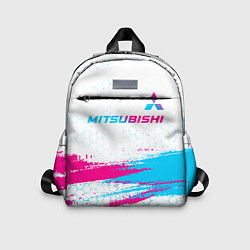 Детский рюкзак Mitsubishi neon gradient style: символ сверху