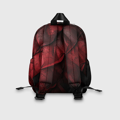 Детский рюкзак Black red texture / 3D-принт – фото 2