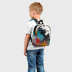 Детский рюкзак Красочная мазня, цвет: 3D-принт — фото 2