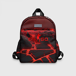 Детский рюкзак CS GO red neon texture