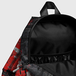 Детский рюкзак Красная белая черная краска, цвет: 3D-принт — фото 2