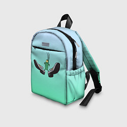 Детский рюкзак Планктон в тягах бархатных, цвет: 3D-принт — фото 2