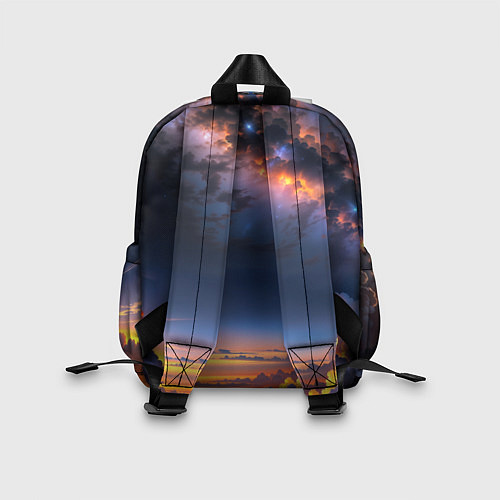 Детский рюкзак Млечный путь и облака на закате / 3D-принт – фото 2