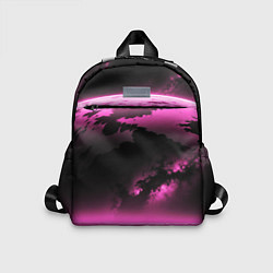 Детский рюкзак Сай фай пейзаж в черно розовых тонах