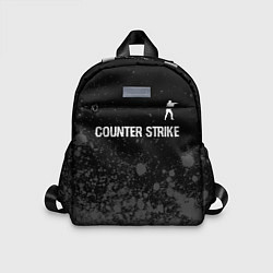 Детский рюкзак Counter Strike glitch на темном фоне: символ сверх, цвет: 3D-принт
