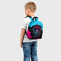 Детский рюкзак Lamborghini - neon gradient, цвет: 3D-принт — фото 2