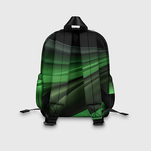 Детский рюкзак Темная зеленая текстура / 3D-принт – фото 2