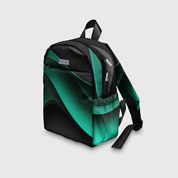 Детский рюкзак Абстрактная зеленая текстура, цвет: 3D-принт — фото 2
