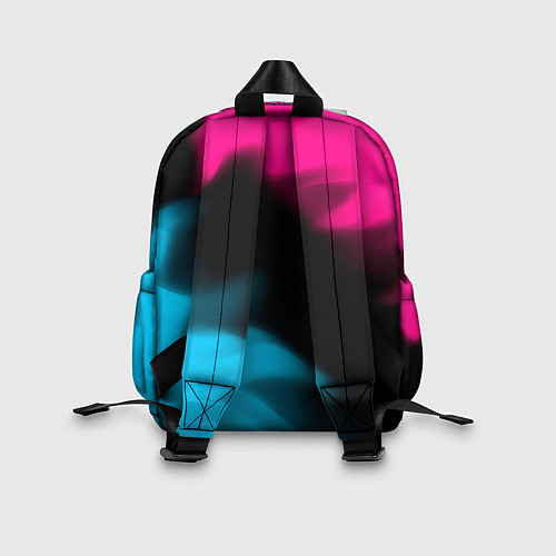 Детский рюкзак Jaguar - neon gradient: надпись, символ / 3D-принт – фото 2