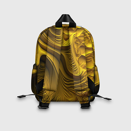 Детский рюкзак Объемная желтая текстура / 3D-принт – фото 2