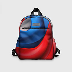 Детский рюкзак Абстракция белый синий красный