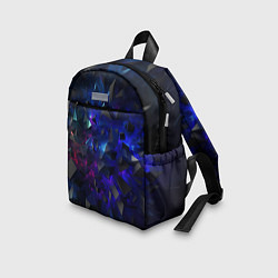 Детский рюкзак Синие осколки, цвет: 3D-принт — фото 2
