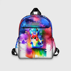 Детский рюкзак Акварельный пикачу - живопись, цвет: 3D-принт