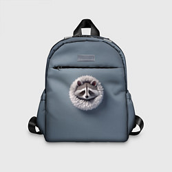 Детский рюкзак Мордочка маленького енота, цвет: 3D-принт