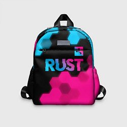 Детский рюкзак Rust - neon gradient: символ сверху, цвет: 3D-принт