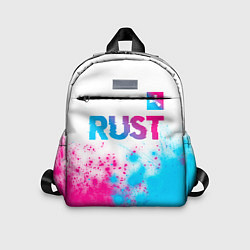 Детский рюкзак Rust neon gradient style: символ сверху