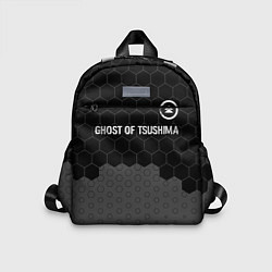 Детский рюкзак Ghost of Tsushima glitch на темном фоне: символ св