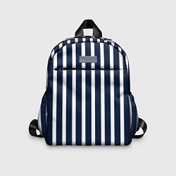 Детский рюкзак Полосы тёмно-синие морской, цвет: 3D-принт