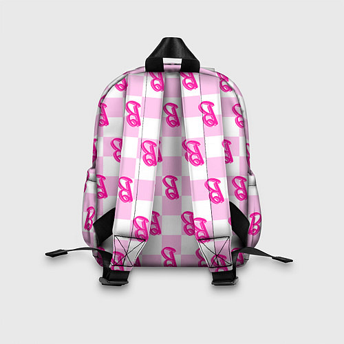 Детский рюкзак Розовая шашка и Барби / 3D-принт – фото 2