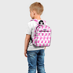 Детский рюкзак Розовая шашка и Барби, цвет: 3D-принт — фото 2
