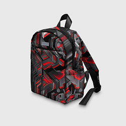 Детский рюкзак Красная кибер-броня, цвет: 3D-принт — фото 2