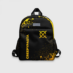 Детский рюкзак CreepyPasta - gold gradient: надпись, символ, цвет: 3D-принт