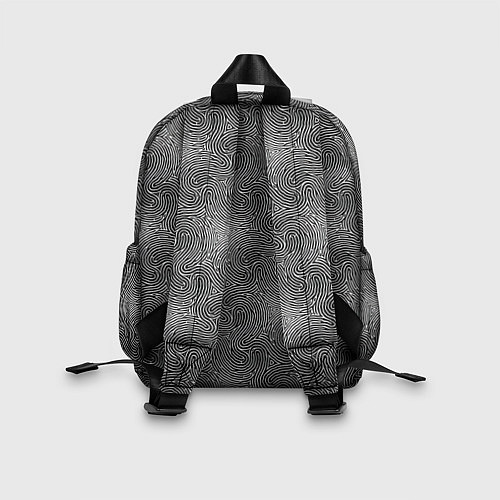 Детский рюкзак Узор Черно-белый / 3D-принт – фото 2