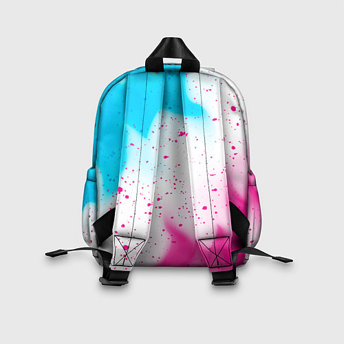 Детский рюкзак Portal neon gradient style / 3D-принт – фото 2