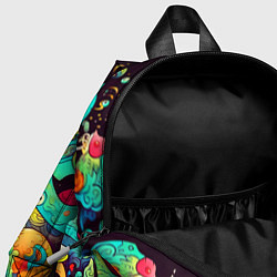 Детский рюкзак Зубастые галлюцинации, цвет: 3D-принт — фото 2