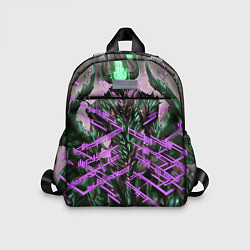 Детский рюкзак Фиолетовый элементаль киберпанк