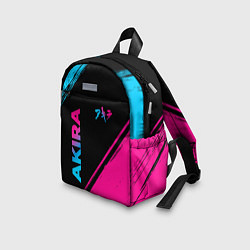 Детский рюкзак Akira - neon gradient: надпись, символ, цвет: 3D-принт — фото 2