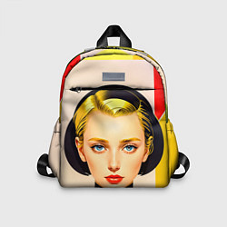 Детский рюкзак Девушка с жёлтыми волосами конструктивизм