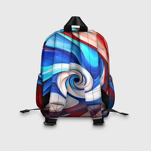 Детский рюкзак Волны в цвете флага РФ / 3D-принт – фото 2