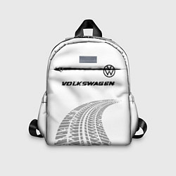Детский рюкзак Volkswagen speed на светлом фоне со следами шин: с