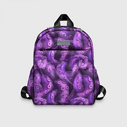 Детский рюкзак Фиолетовые щупальца и дым, цвет: 3D-принт