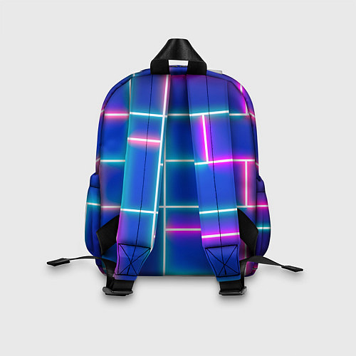Детский рюкзак Неон линии / 3D-принт – фото 2