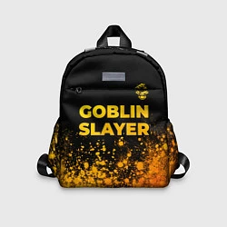 Детский рюкзак Goblin Slayer - gold gradient: символ сверху, цвет: 3D-принт