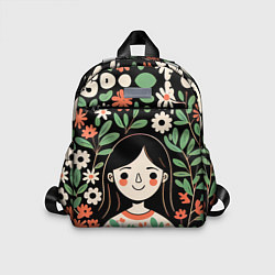 Детский рюкзак Девочка в цветах - Бохо
