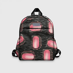 Детский рюкзак Прямоугольник линии и стрелки, цвет: 3D-принт