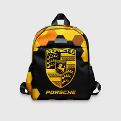 Детский рюкзак Porsche - gold gradient, цвет: 3D-принт