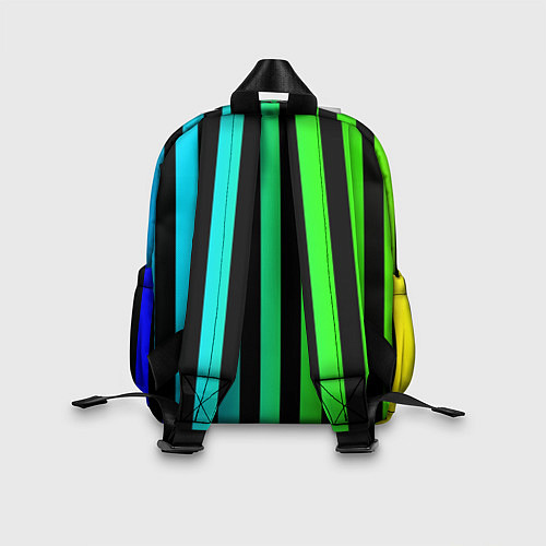 Детский рюкзак Цветные полоски / 3D-принт – фото 2