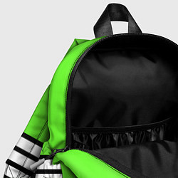 Детский рюкзак Полосатый ярко-салатовый, цвет: 3D-принт — фото 2
